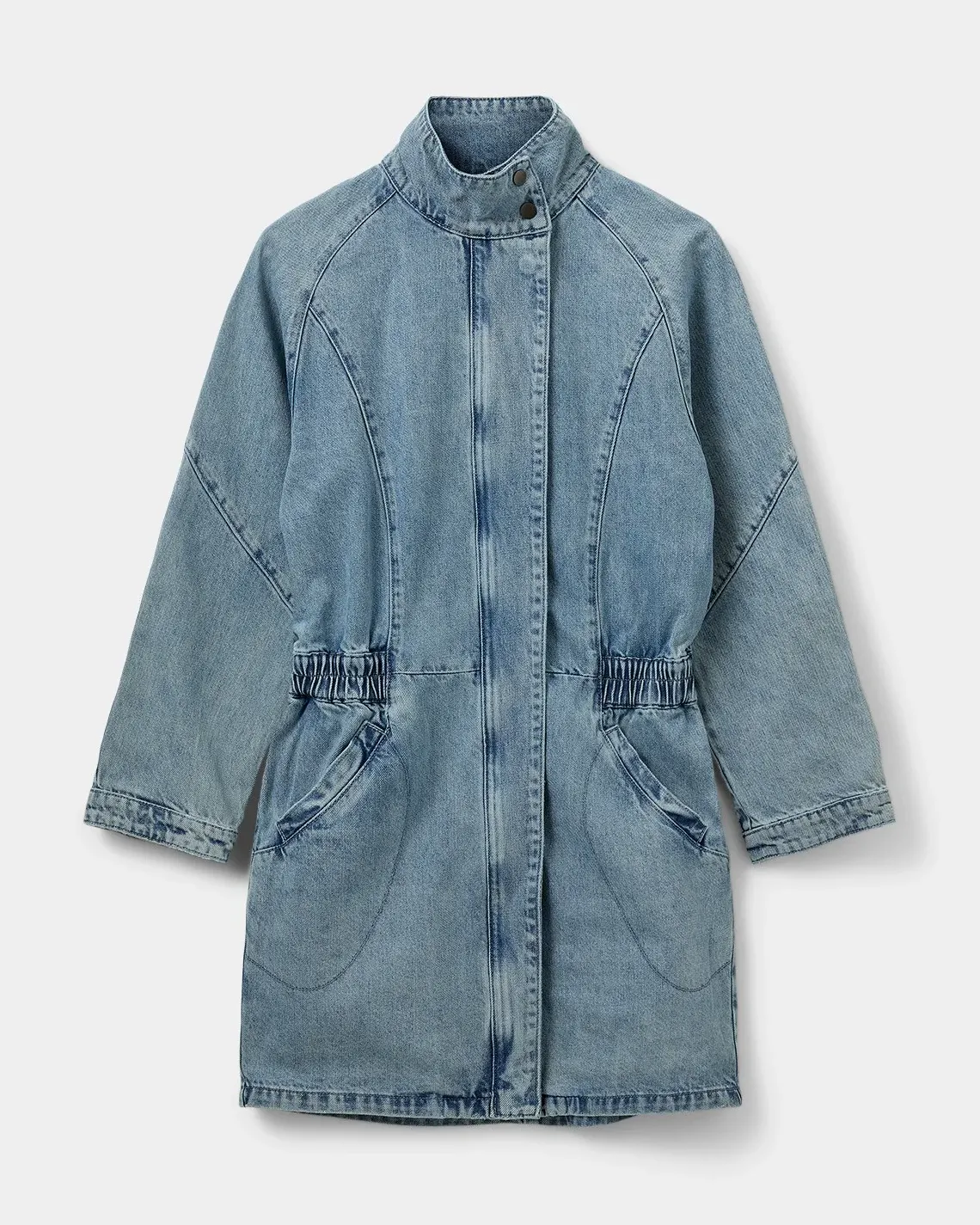 Sofie Schnoor Mini denimjurk met kraag Light+Denim+Blue Sale