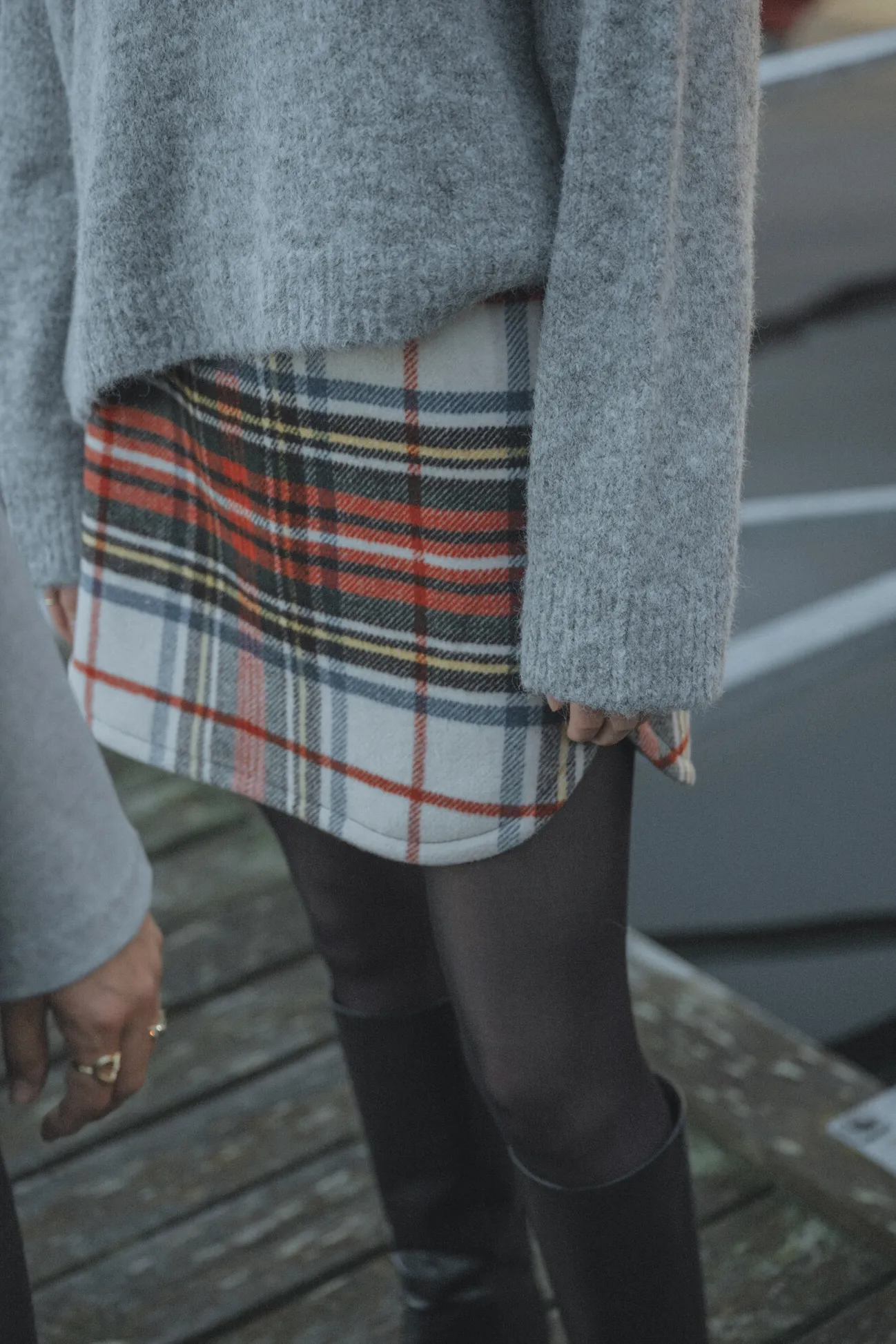 Les Soeurs Mini rok Trey Check Online