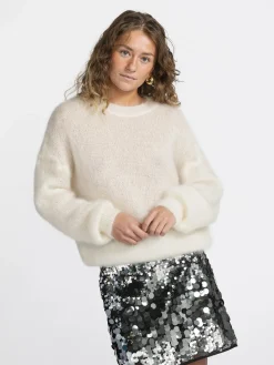 Le Marais Mohair Trui Viktor Ecru Outlet