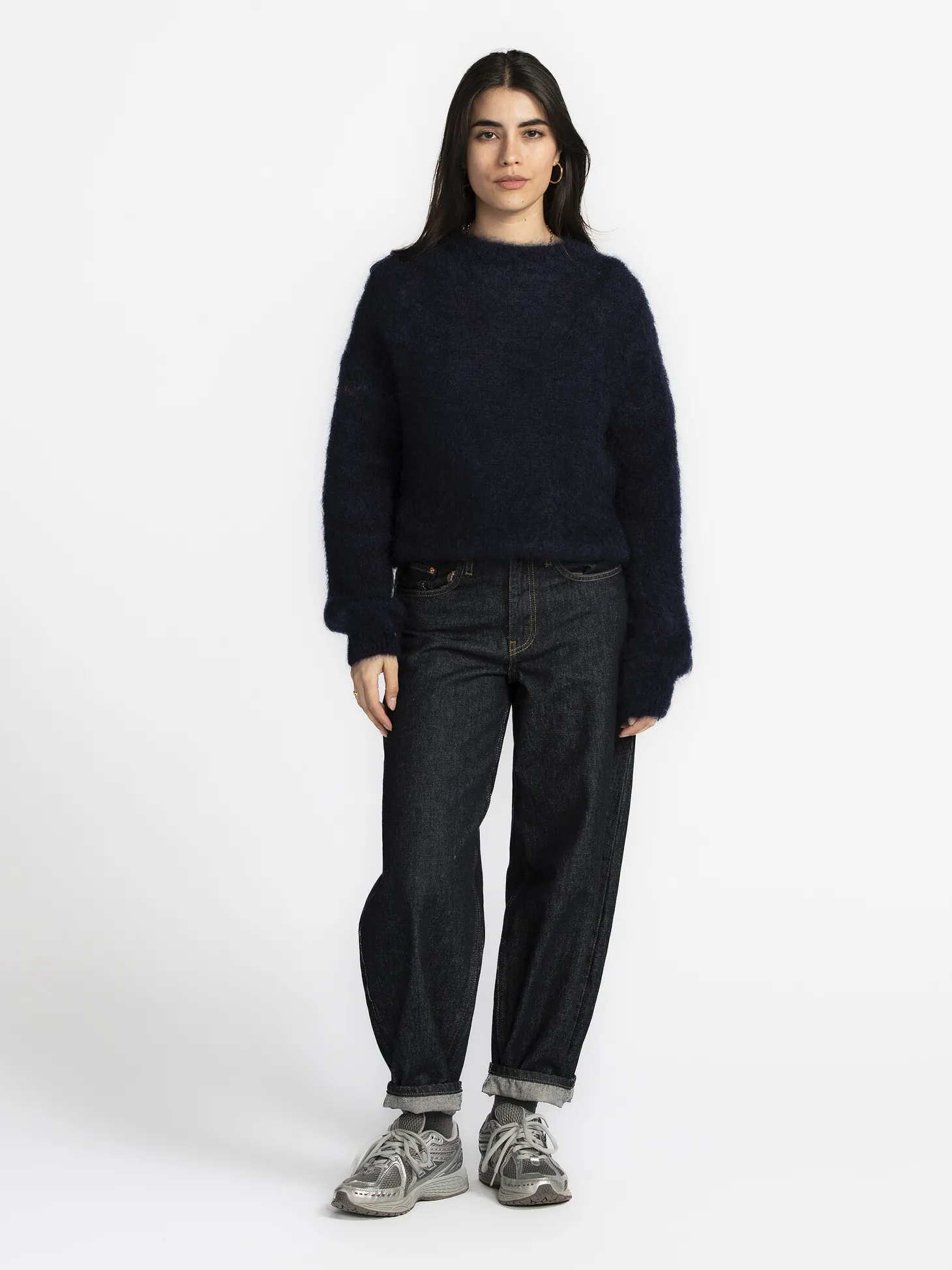 Le Marais Mohair Trui Viktor Navy Clearance