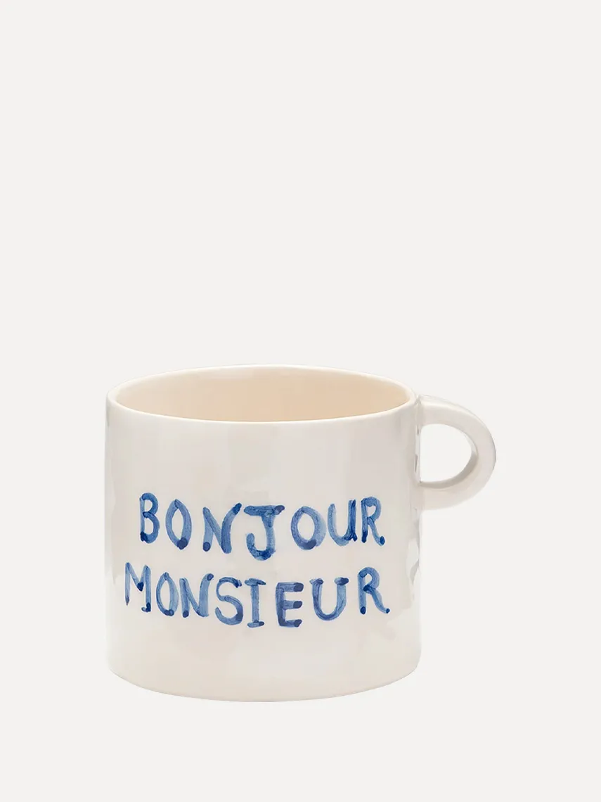 Anna + Nina Mok Bonjour Monsieur Monsieur+Mug Best