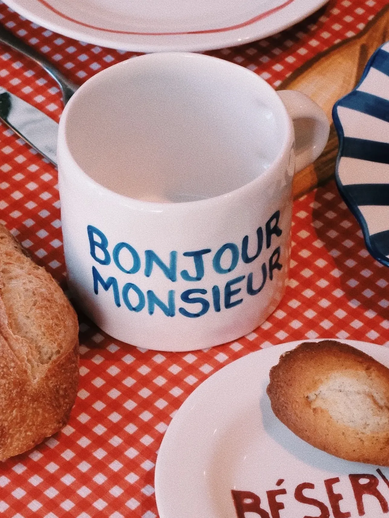 Anna + Nina Mok Bonjour Monsieur Monsieur+Mug Best
