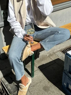 Les Soeurs Mom fit jeans Isabella Mid+Blue Online