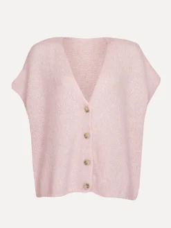Le Marais Mouwloos gebreid vest Live Pink Hot