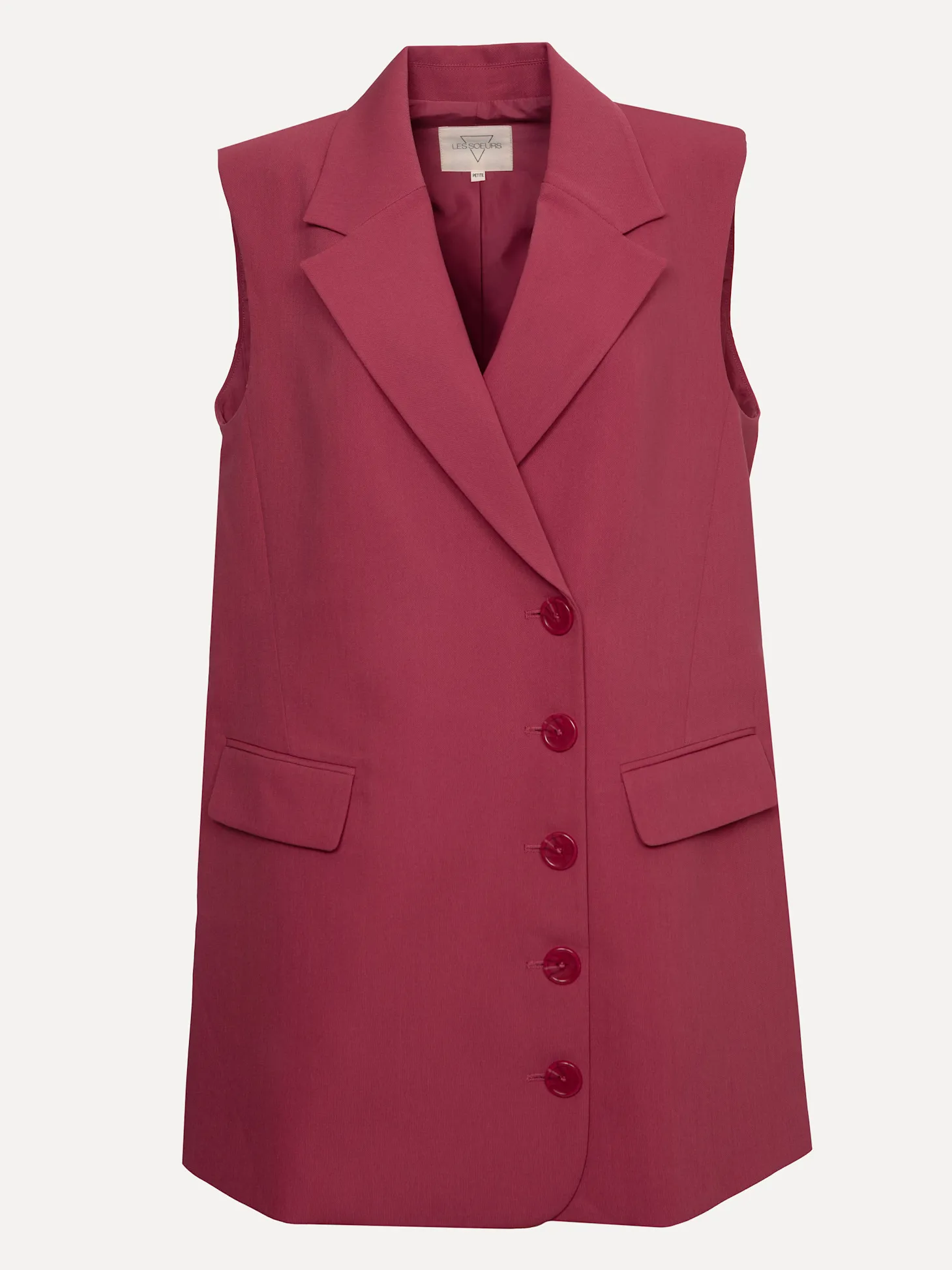 Les Soeurs Mouwloze blazerjurk Helena Framboise Fashion