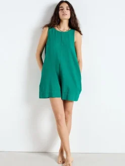 American Vintage Mouwloze playsuit Toyabay Menthe Best
