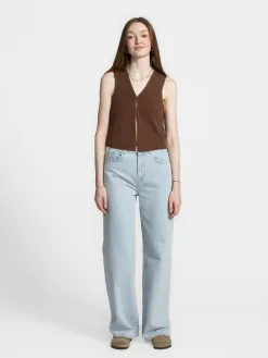 Edited Mouwloze top Rike Chestnut Best