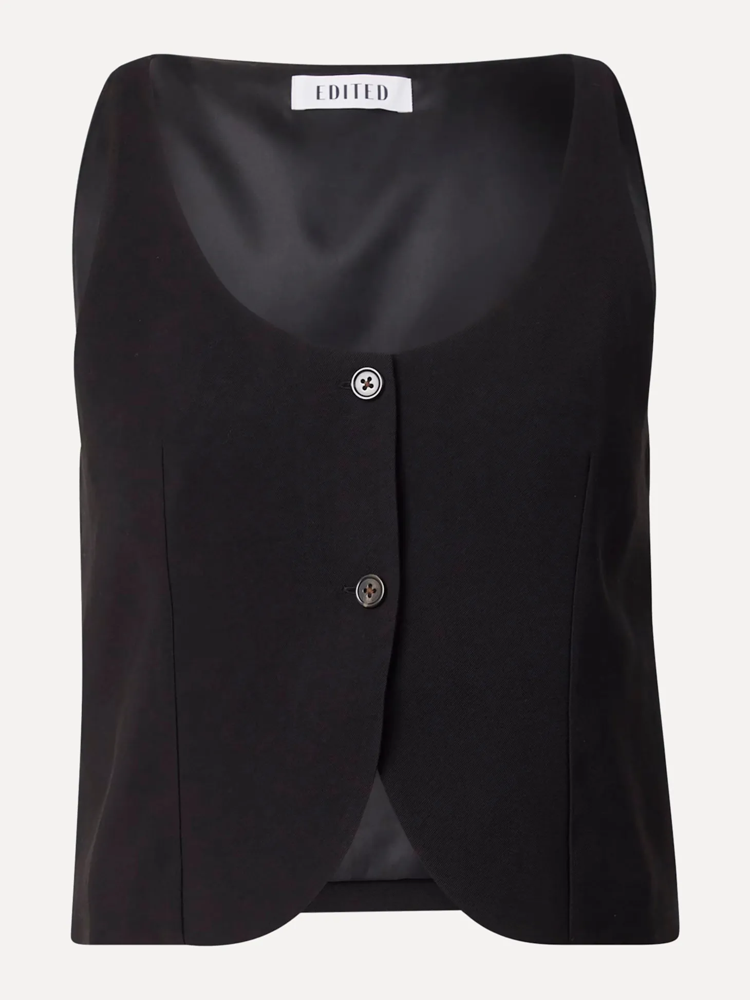 Edited Mouwloze top Simone Black Sale