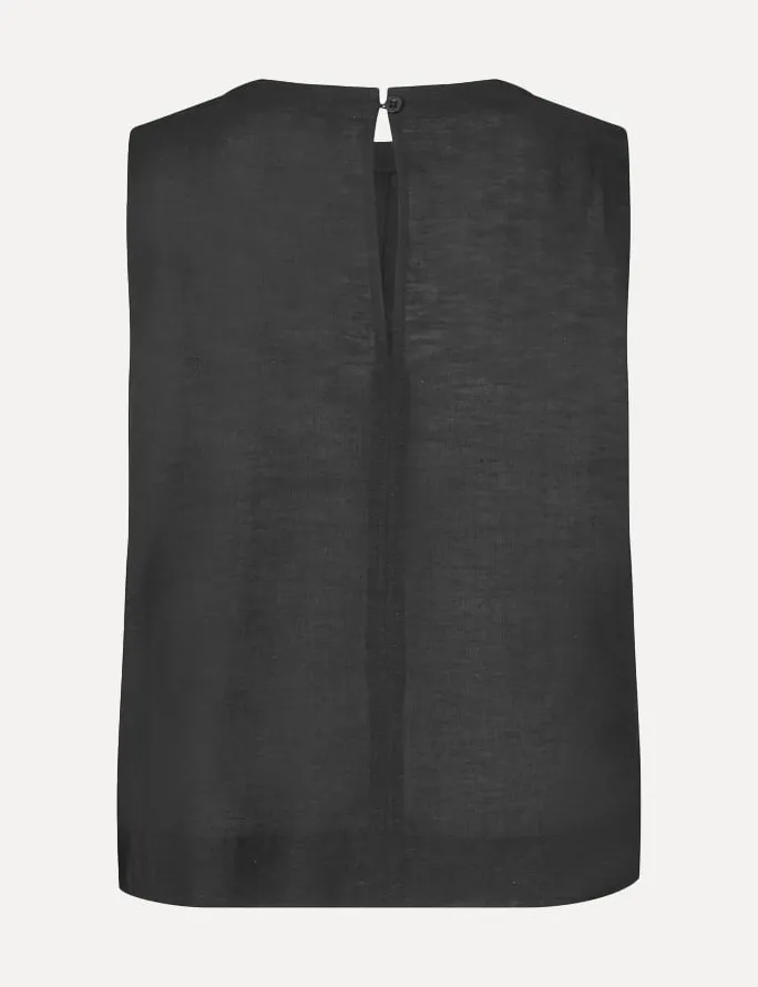 MBYM Mouwloze top Tytus Black New