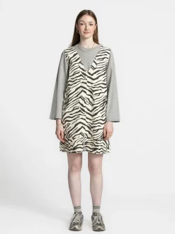 Sofie Schnoor Mouwloze zebrajurk Olympe Light+Yellow Clearance