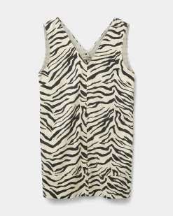 Sofie Schnoor Mouwloze zebrajurk Olympe Light+Yellow Clearance