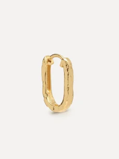Les Soeurs Oorbel Jay Hammered Gold Sale