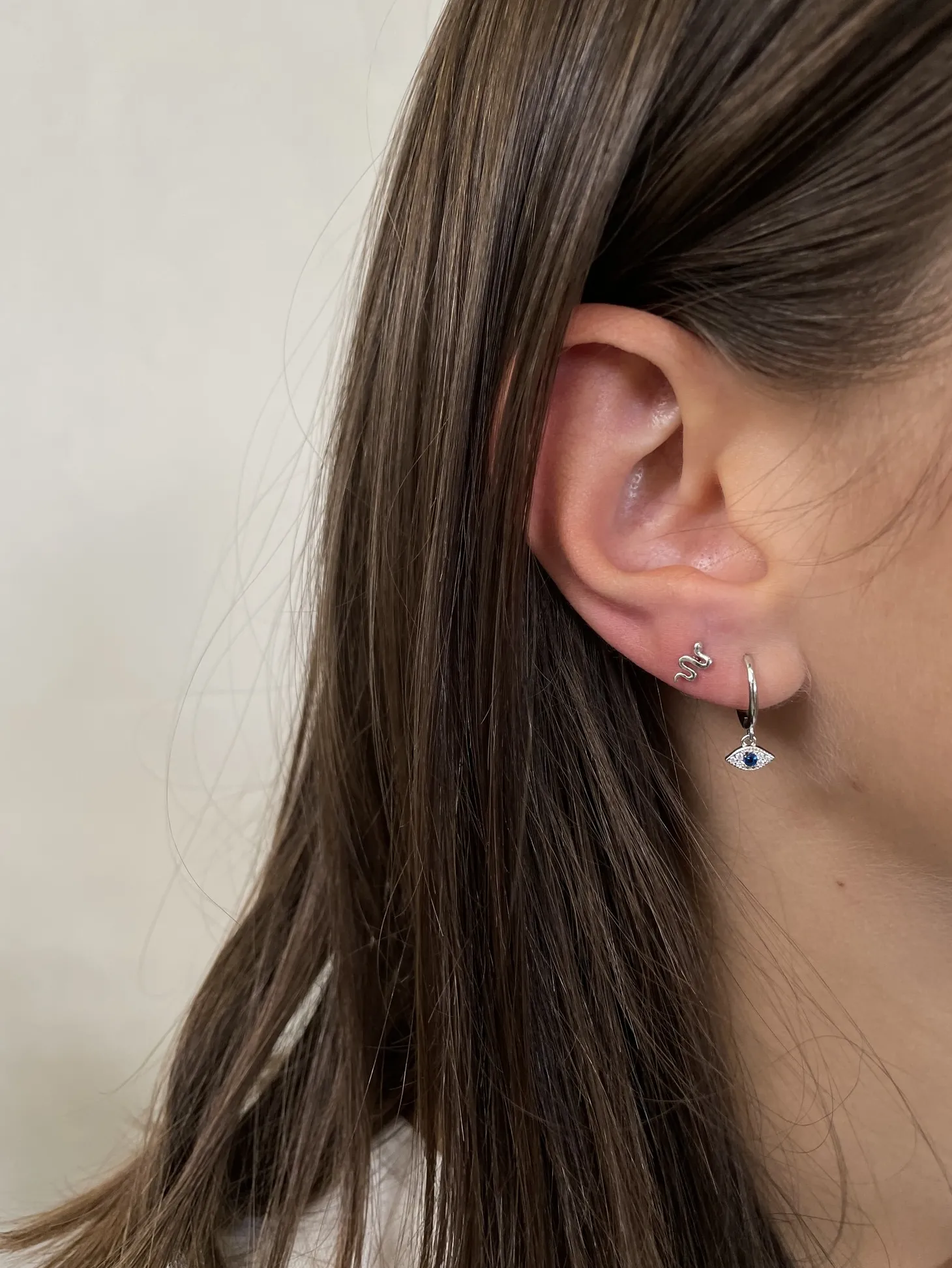Les Soeurs Oorbel Jeanne Evil Eye Silver Sale
