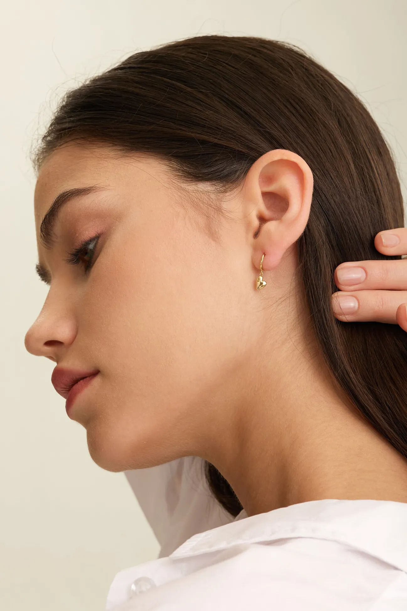 Les Soeurs Oorbel Jeanne Heart Gold Sale