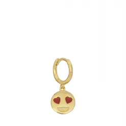 Les Soeurs Oorbel Jeanne Heart Eyes Smiley Gold Sale