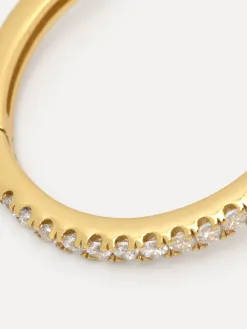 Les Soeurs Oorbel Jeanne Large Strass Gold Hot