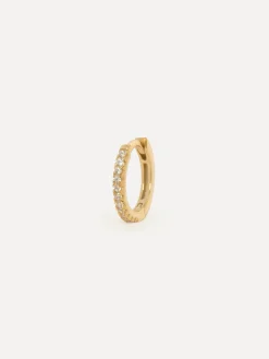 Les Soeurs Oorbel Jeanne Midi Strass Gold+Clear Sale