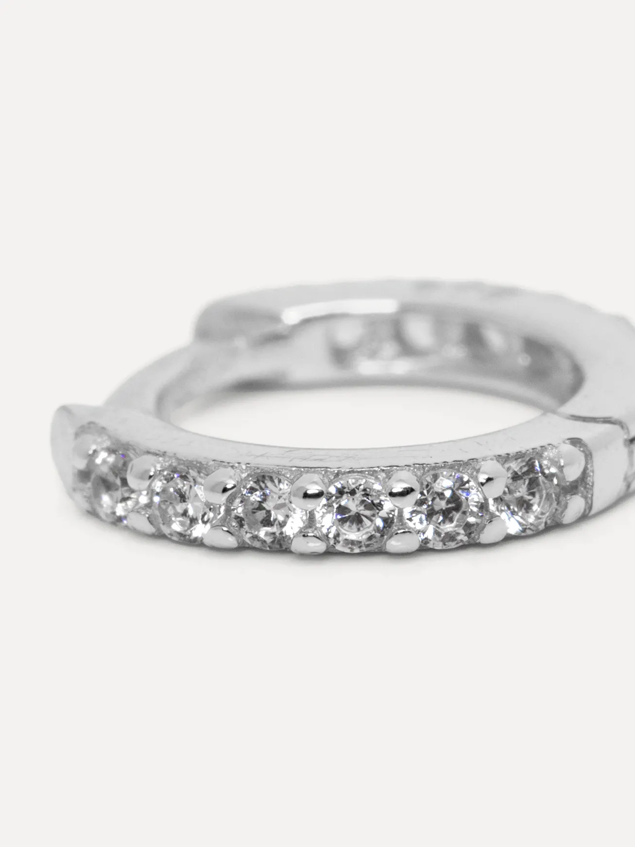 Les Soeurs Oorbel Jeanne Mini Strass Silver+Clear New