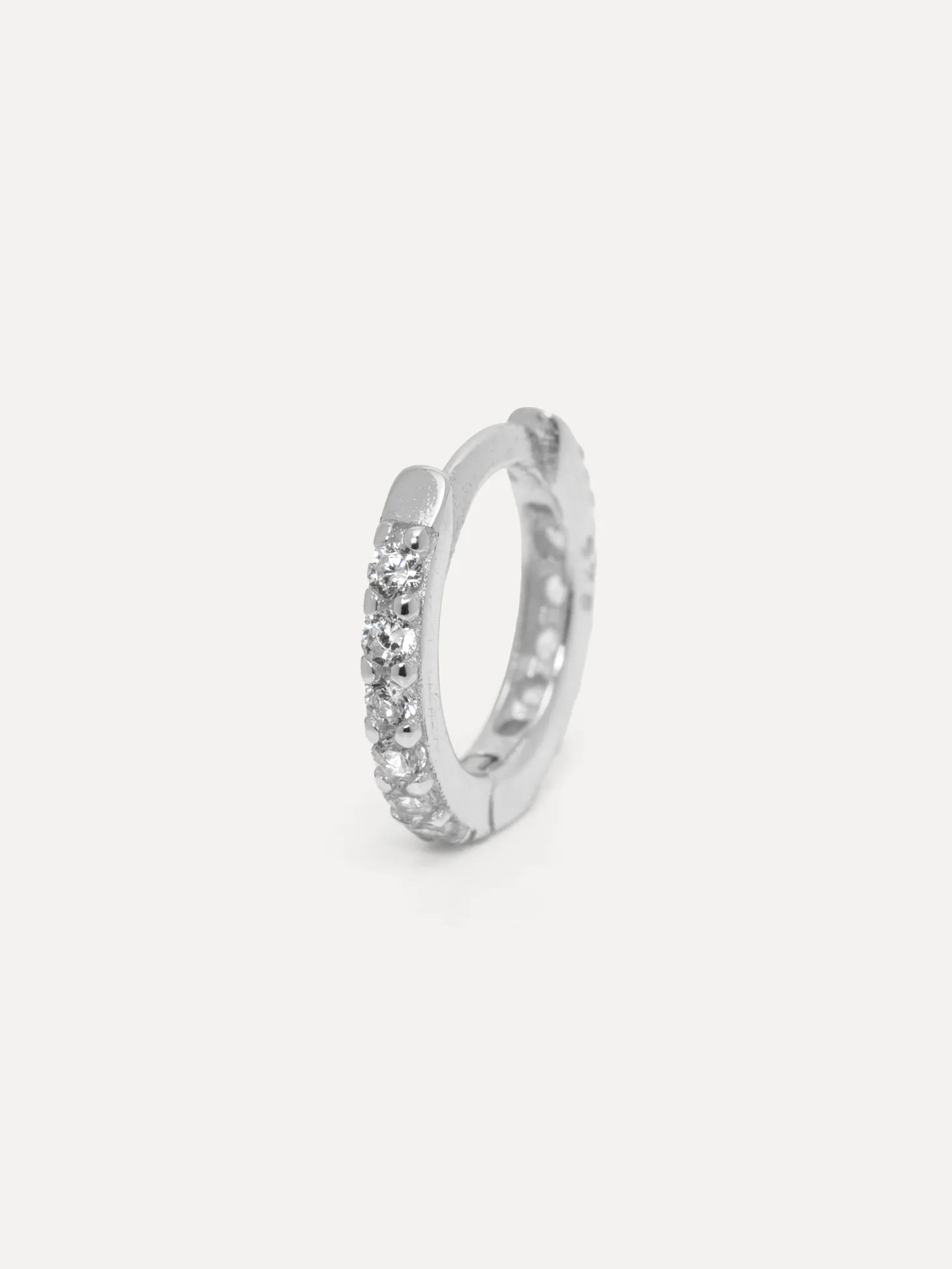 Les Soeurs Oorbel Jeanne Mini Strass Silver+Clear New