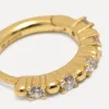 Les Soeurs Oorbel Jeanne Sunbeam Strass Gold Fashion