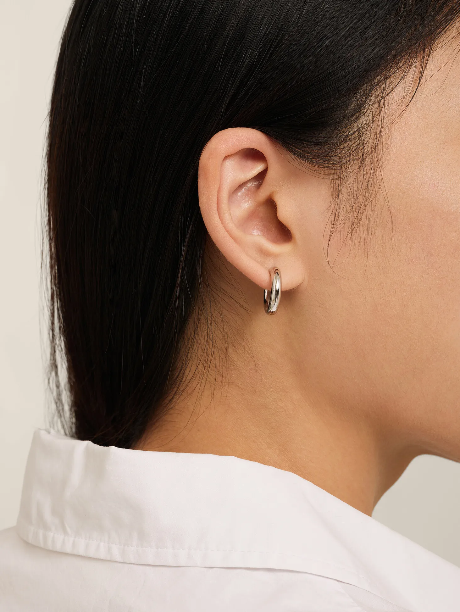 Les Soeurs Oorbel Joanne Chubby Silver Clearance