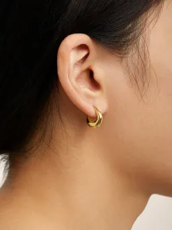 Les Soeurs Oorbel Joanne Flowy Gold Discount