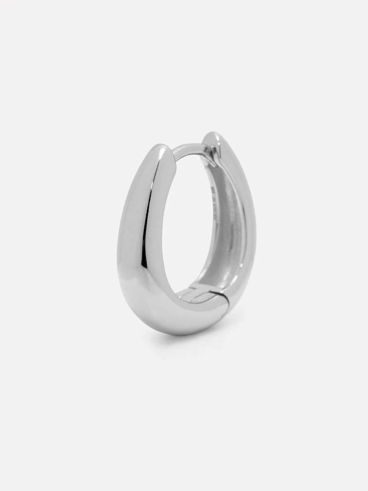 Les Soeurs Oorbel Joanne Oval Silver Discount