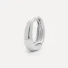 Les Soeurs Oorbel Joanne Oval Mini Silver Outlet