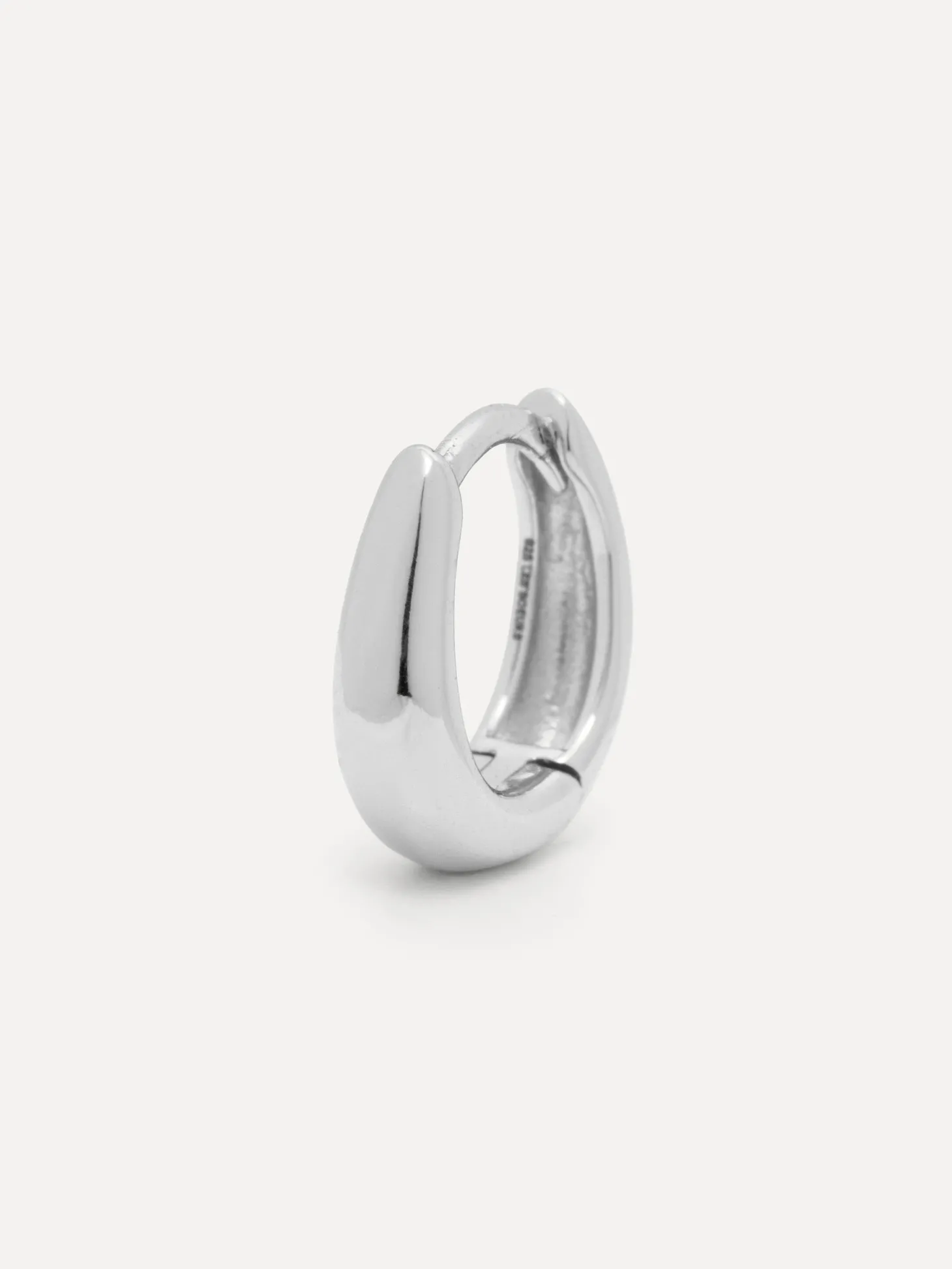 Les Soeurs Oorbel Joanne Oval Mini Silver Outlet