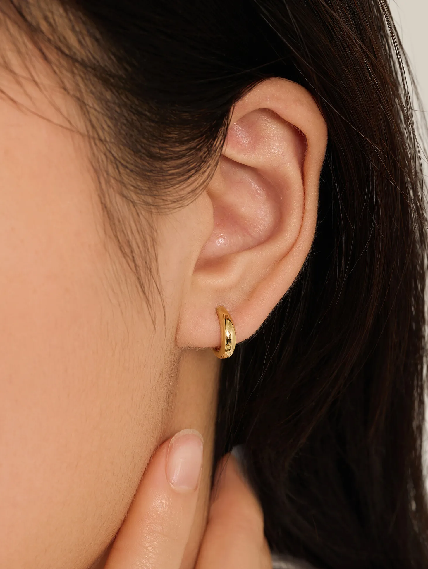 Les Soeurs Oorbel Joanne Oval Mini Gold Discount