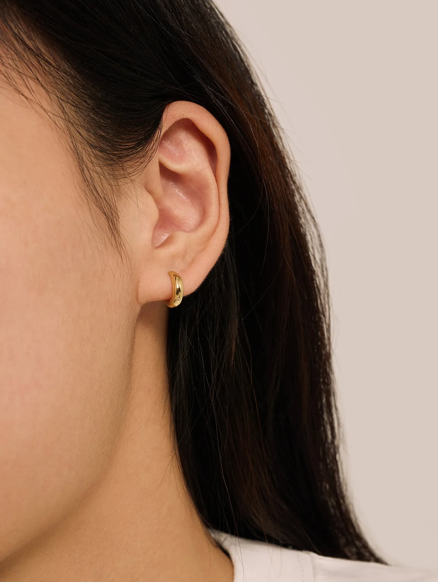 Les Soeurs Oorbel Joanne Oval Mini Gold Discount