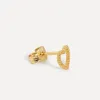Les Soeurs Oorbel Jolie Dotted Heart Gold New