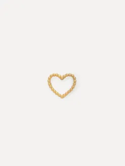 Les Soeurs Oorbel Jolie Dotted Heart Gold New