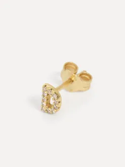 Les Soeurs Oorbel Jolie Initial Strass Outlet