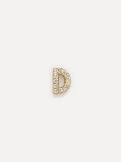 Les Soeurs Oorbel Jolie Initial Strass Outlet