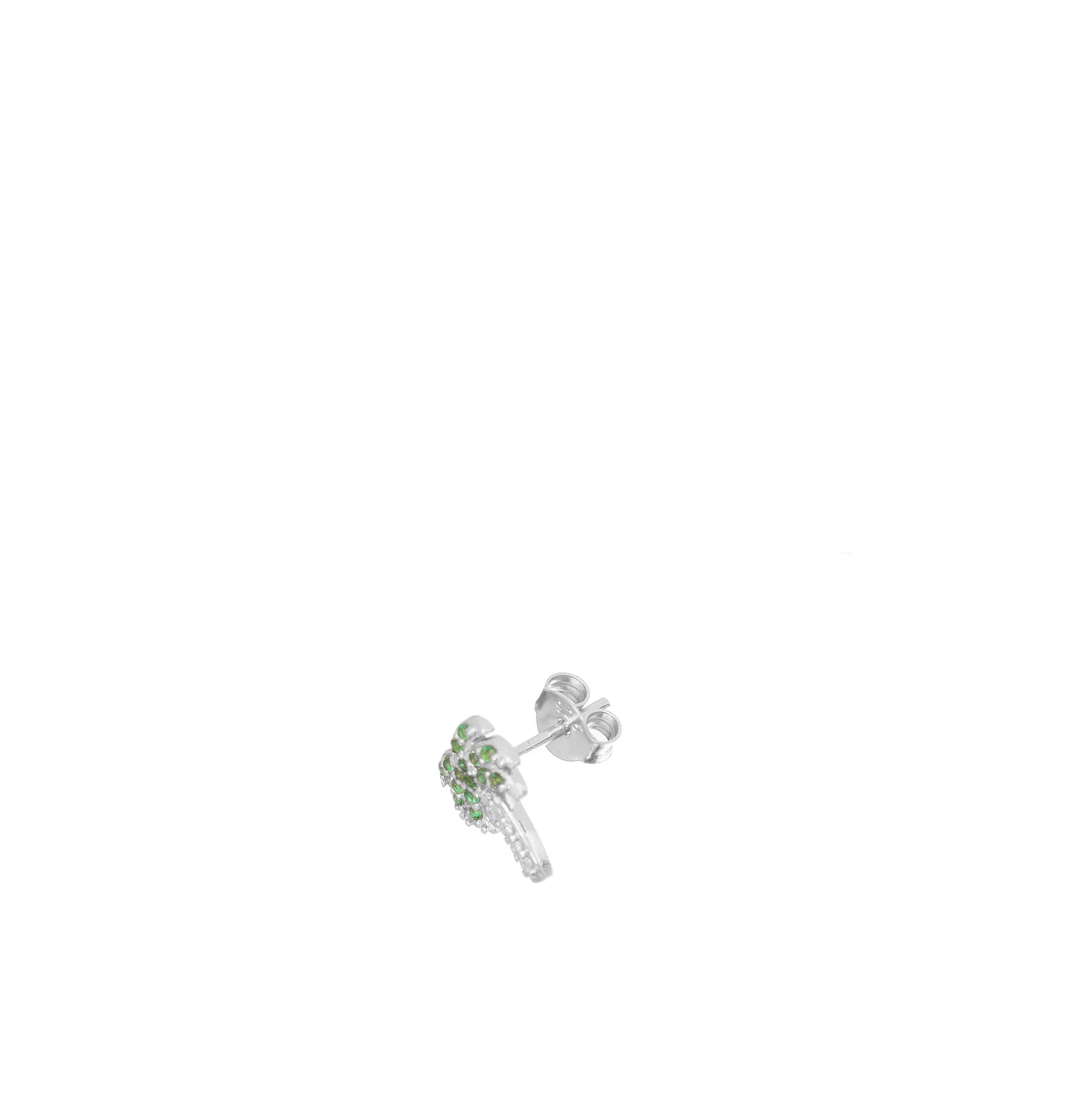 Les Soeurs Oorbel Jolie Palm Strass Silver Clearance