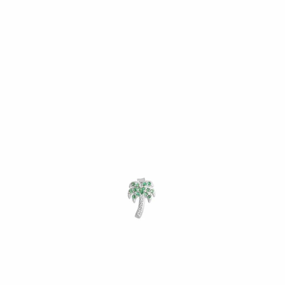 Les Soeurs Oorbel Jolie Palm Strass Silver Clearance