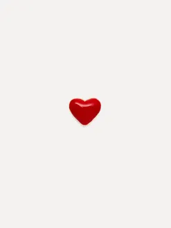 Les Soeurs Oorbel Jolie Red Heart Gold Clearance