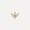 Les Soeurs Oorbel Jolie Triple Leaf Gold+Clear New