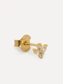 Les Soeurs Oorbel Jolie Triple Leaf Gold+Clear New