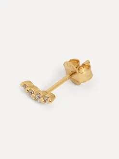 Les Soeurs Oorbel Louise 4 Dots Strass Gold Best