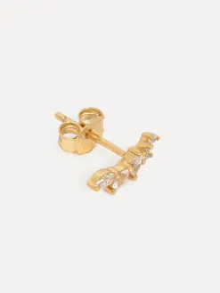 Les Soeurs Oorbel Louise Strass Leaves Gold Sale