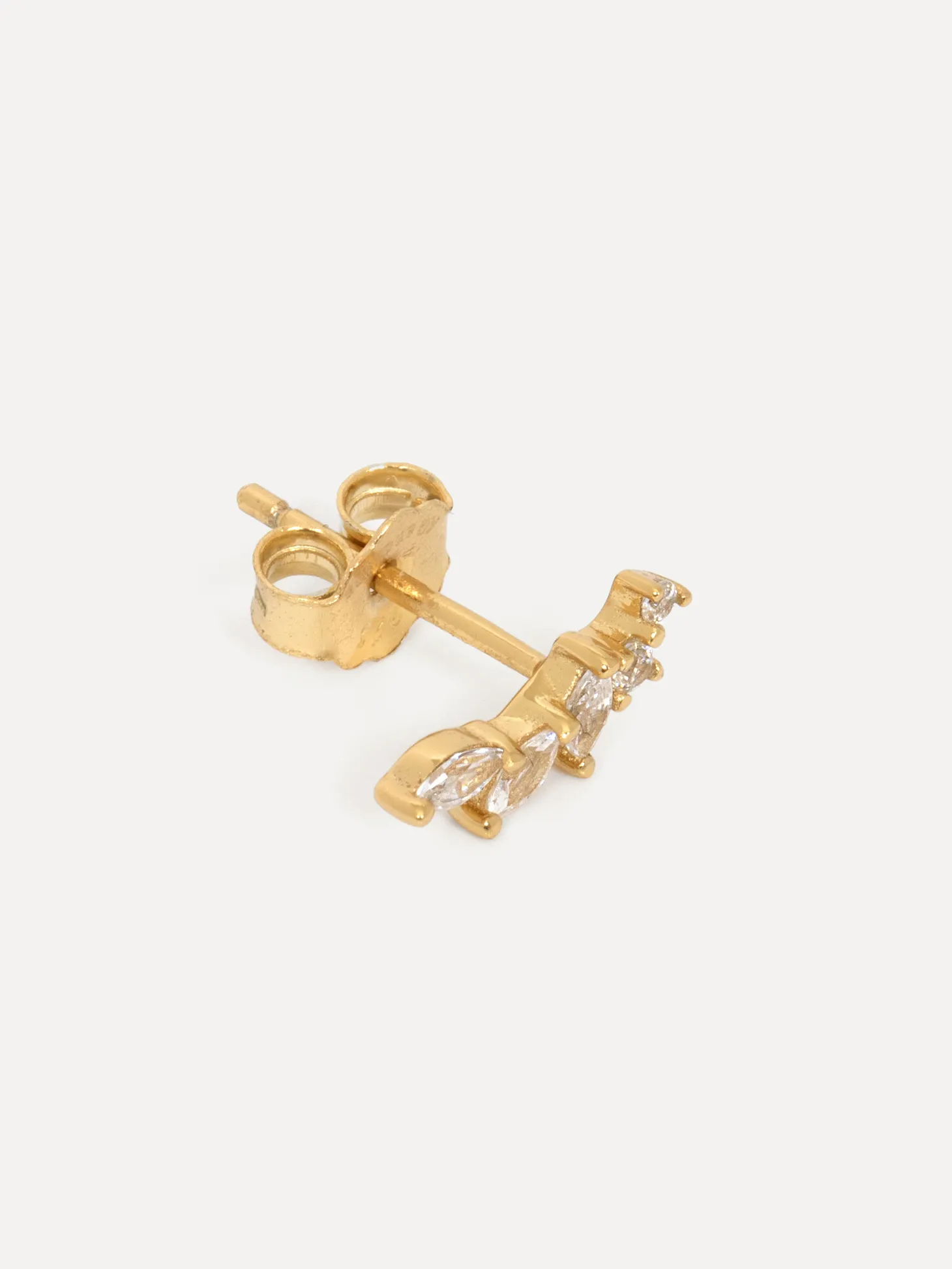 Les Soeurs Oorbel Louise Strass Leaves Gold Sale
