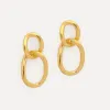 Les Soeurs Oorbellen Set Cara Double Loop Gold Fashion