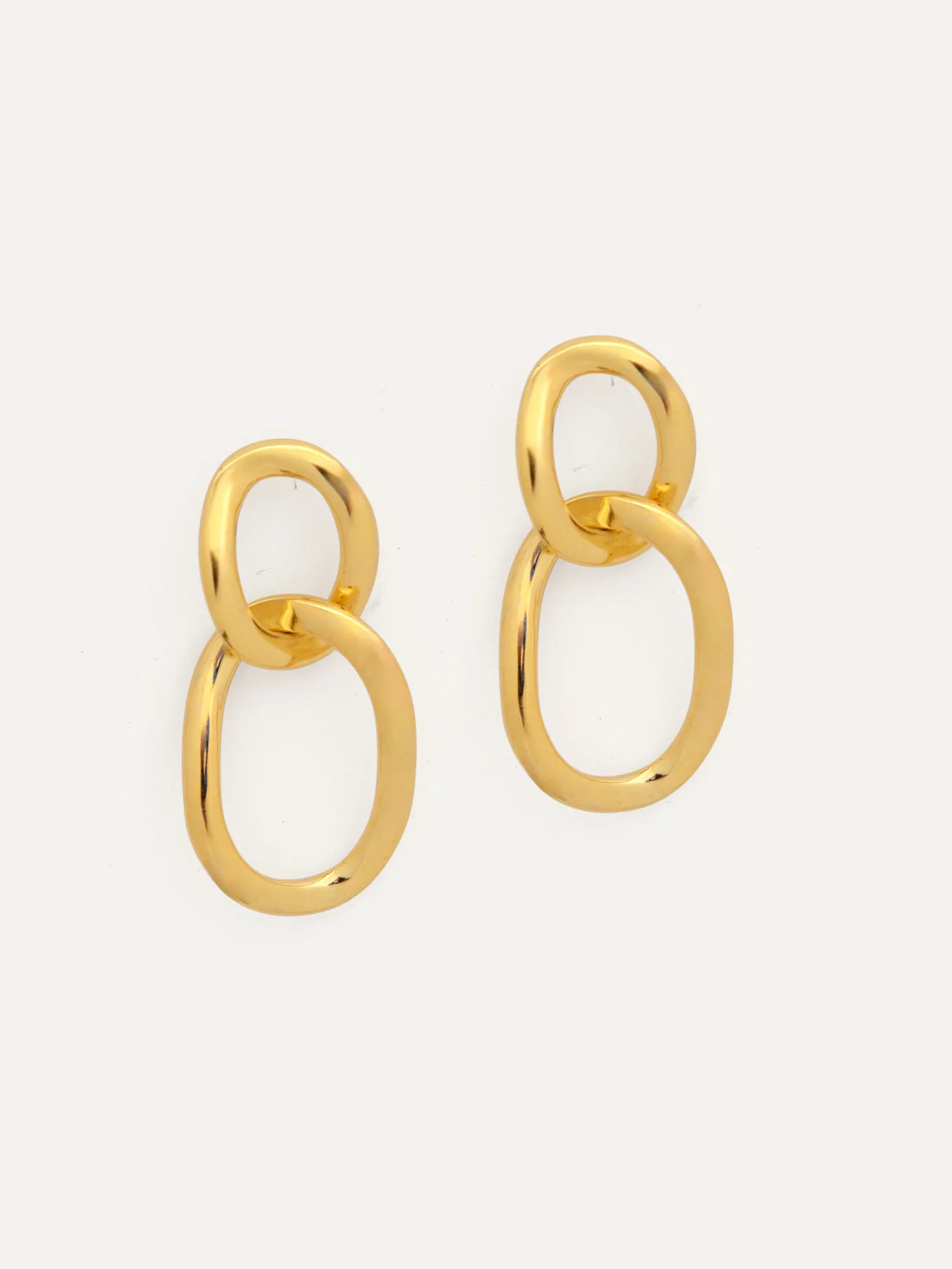 Les Soeurs Oorbellen Set Cara Double Loop Gold Fashion