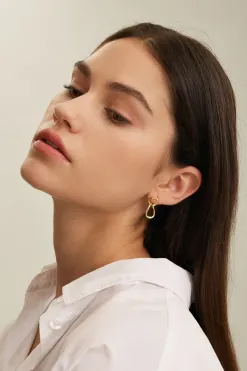 Les Soeurs Oorbellen Set Cara Double Loop Gold Fashion