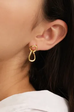 Les Soeurs Oorbellen Set Cara Double Loop Gold Fashion