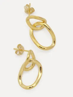 Les Soeurs Oorbellen Set Cara Double Loop Gold Fashion