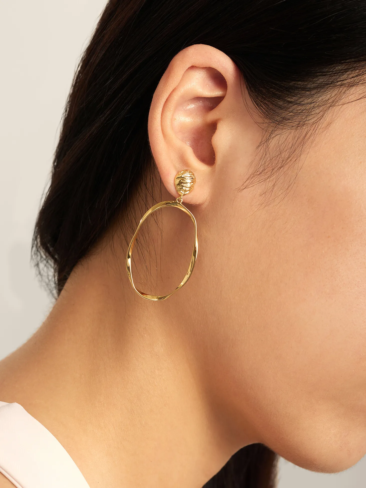 Les Soeurs Oorbellen Set Corine Flowy Gold Discount