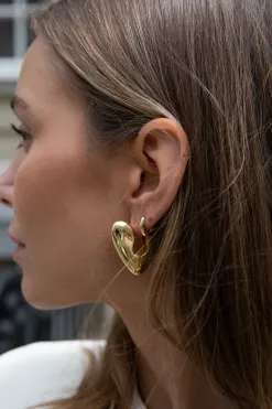 Les Soeurs Oorbellen Set Fara Heart Gold Outlet